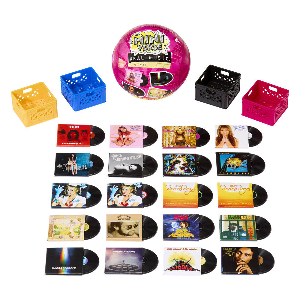 Cápsula sorpresa Miniverse Real Music con mini discos, fundas y cesta - 7