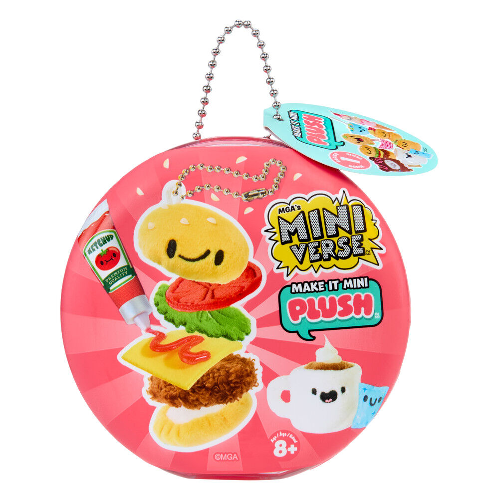 Cápsula MGA Miniverse Make It Mini Plush con mini peluche de hamburguesa - 13