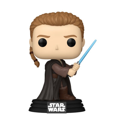 Figura Funko POP! de Anakin Skywalker Padawan con sable azul en caja - 2