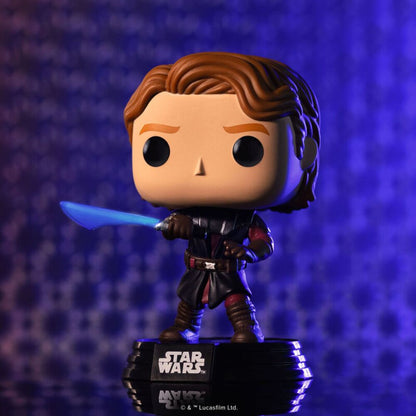 Figura Funko POP! de Anakin Skywalker Jedi General con sable azul en caja - 3