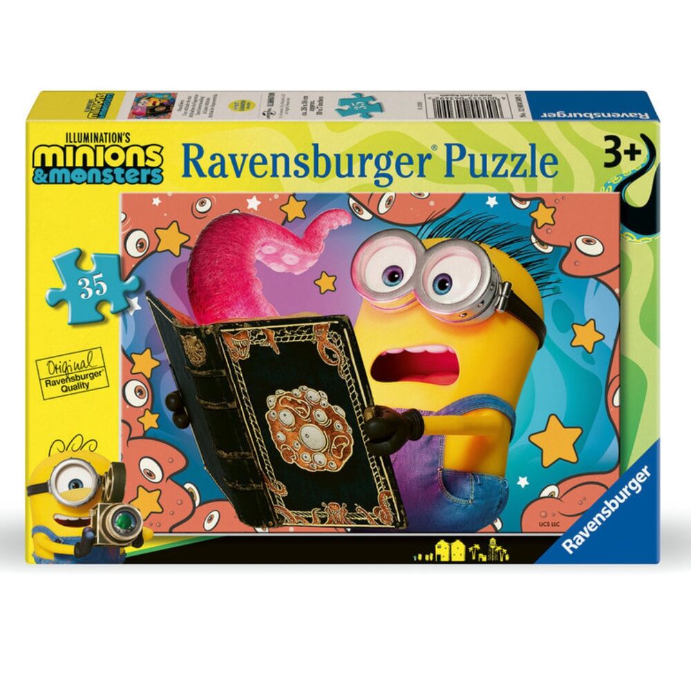 Puzzle Ravensburger de 35 piezas con un Minion y monstruos