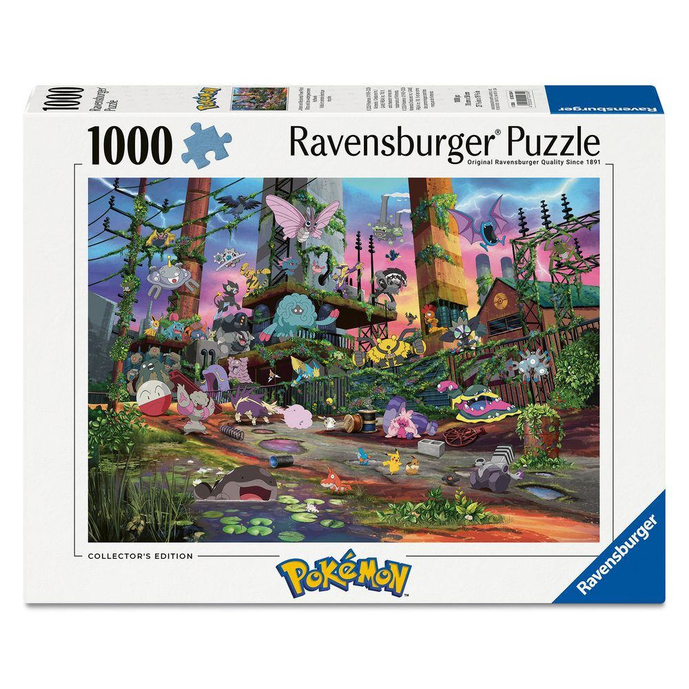 Puzzle Pokémon de 1000 piezas con Jolteon en una central eléctrica recuperada