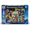 Puzzle Ravensburger Star Wars XXL de 100 piezas con Grogu y The Mandalorian