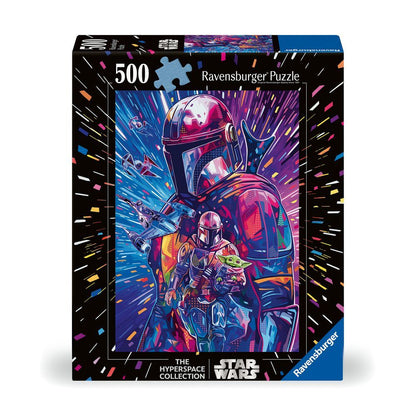 Puzzle Ravensburger de Star Wars The Mandalorian con el Mandaloriano y Grogu