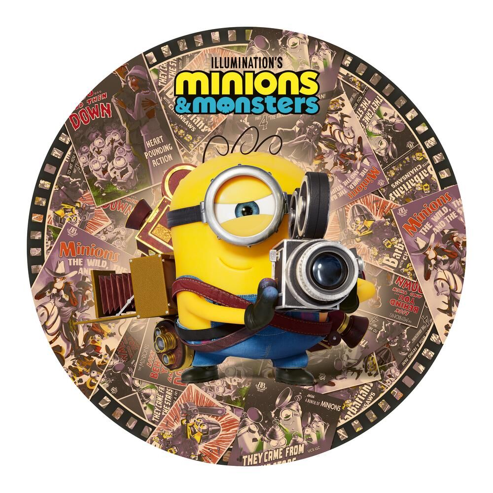 Puzzle redondo Ravensburger de 500 piezas con un Minion fotógrafo - 2