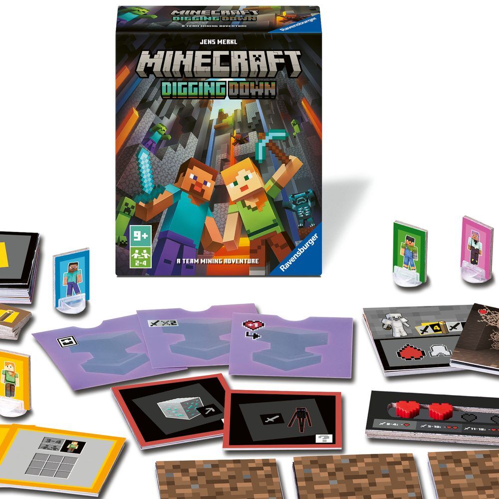 Caja del juego Minecraft Digging Down de Ravensburger - 2