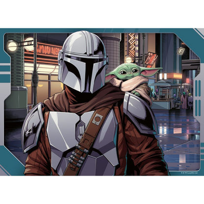 Pack de 4 puzzles Ravensburger de Star Wars con Grogu y The Mandalorian - 3