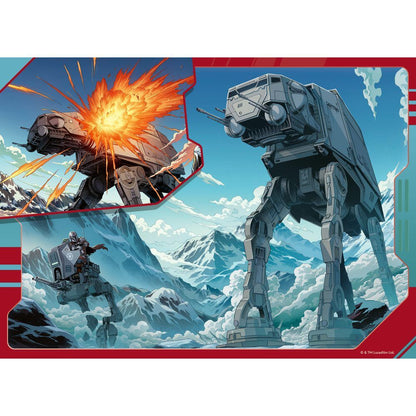 Pack de 4 puzzles Ravensburger de Star Wars con Grogu y The Mandalorian - 5