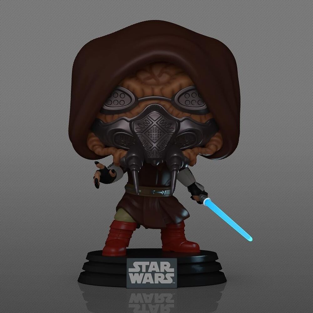 Figura Funko POP! de Plo Koon con sable azul y base Star Wars - 3