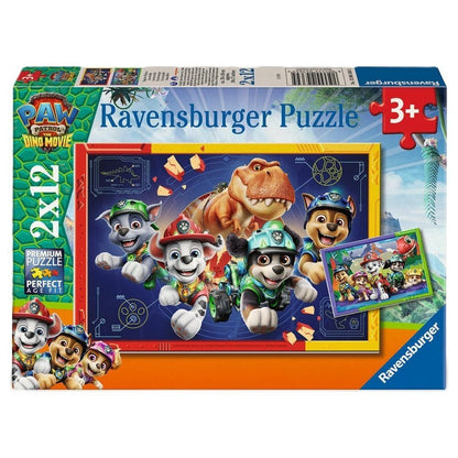Caja de 2 puzzles Ravensburger de Patrulla Canina Dino Movie
