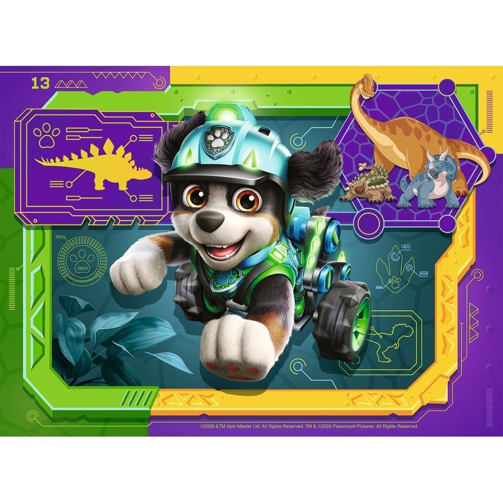 Caja de cuatro puzzles Ravensburger Paw Patrol Dino Movie - 4