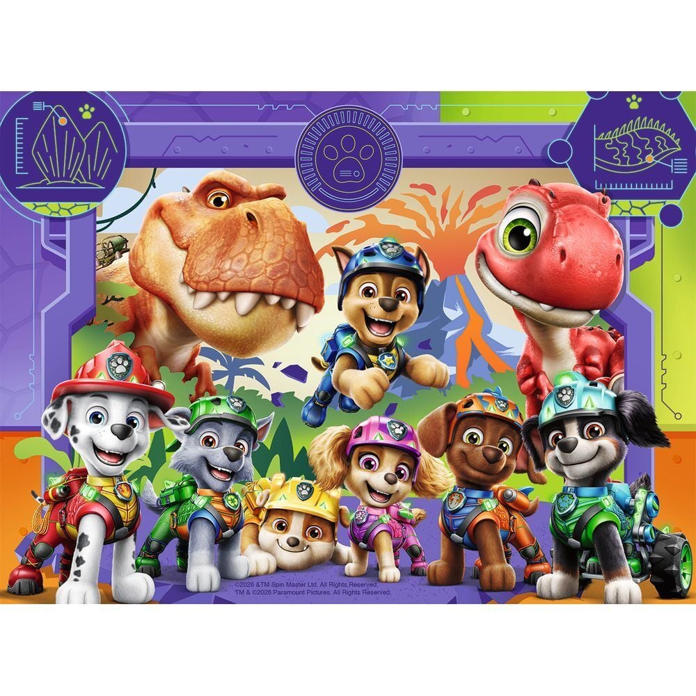 Caja de cuatro puzzles Ravensburger Paw Patrol Dino Movie - 5