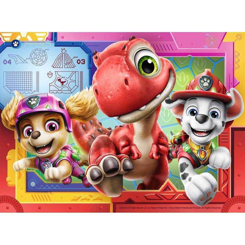 Caja de cuatro puzzles Ravensburger Paw Patrol Dino Movie - 6