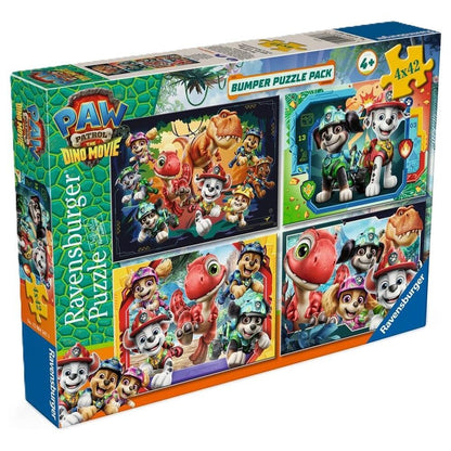 Caja de 4 puzzles Ravensburger de Paw Patrol Dino Movie de 42 piezas - 2