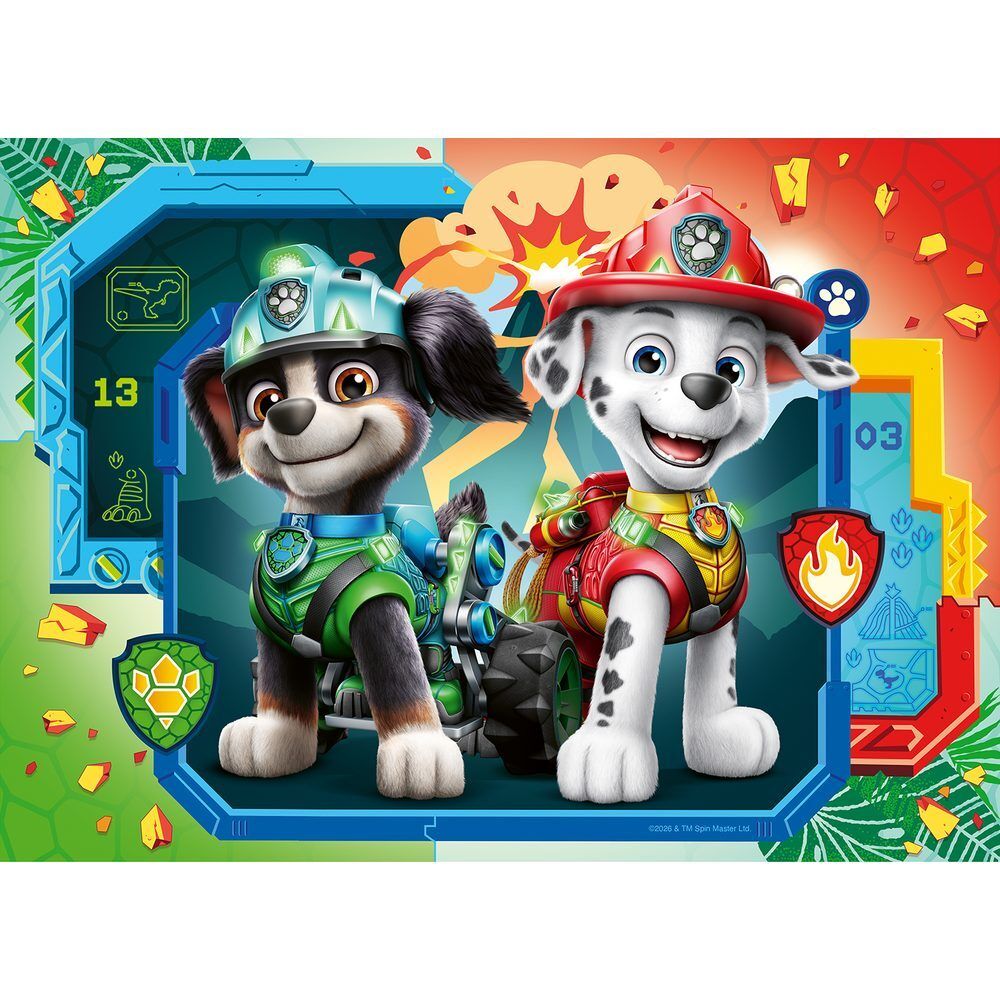 Caja de 4 puzzles Ravensburger de Paw Patrol Dino Movie de 42 piezas - 5
