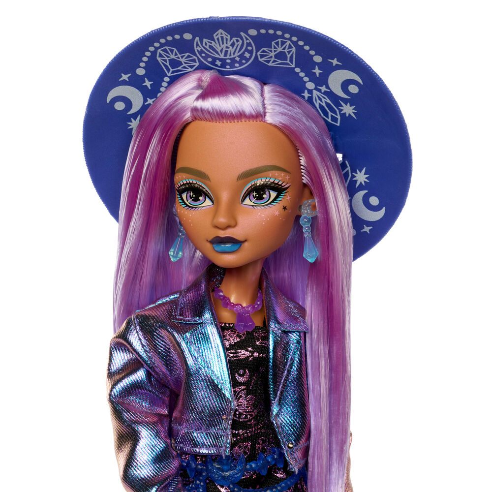 Muñeca Layla Crystal Moonspell Magic de Monster High con accesorios morados - 6
