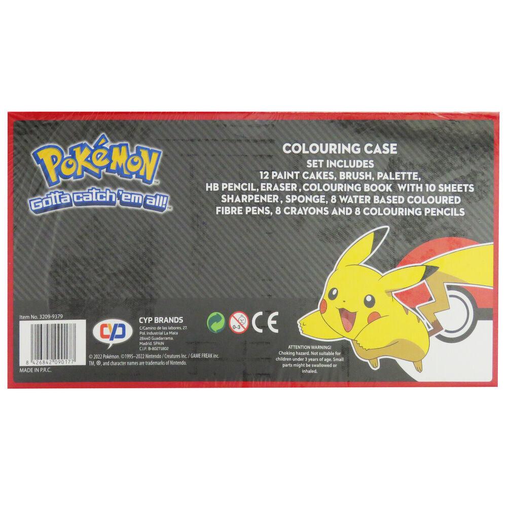 Maletín de dibujo y pintura Pokémon con diseño de Pikachu - 5