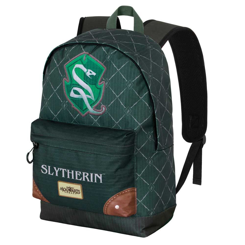 Mochila verde de Slytherin Harry Potter con escudo y bolsillo frontal - 3