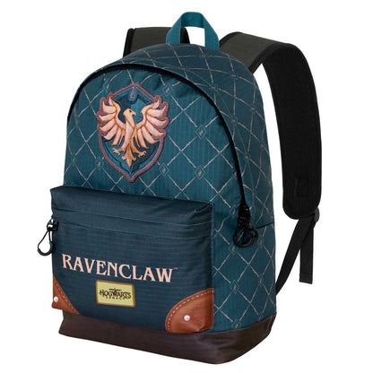 Mochila Ravenclaw de Harry Potter azul verdosa con escudo y bolsillo frontal - 2