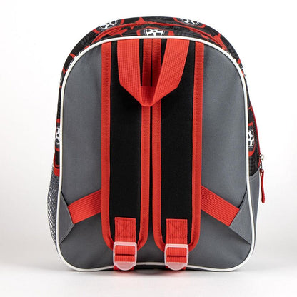 Mochila 3D Hot Wheels roja y negra de 31 cm - 3