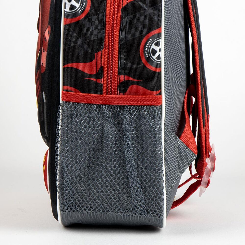 Mochila 3D Hot Wheels roja y negra de 31 cm - 4