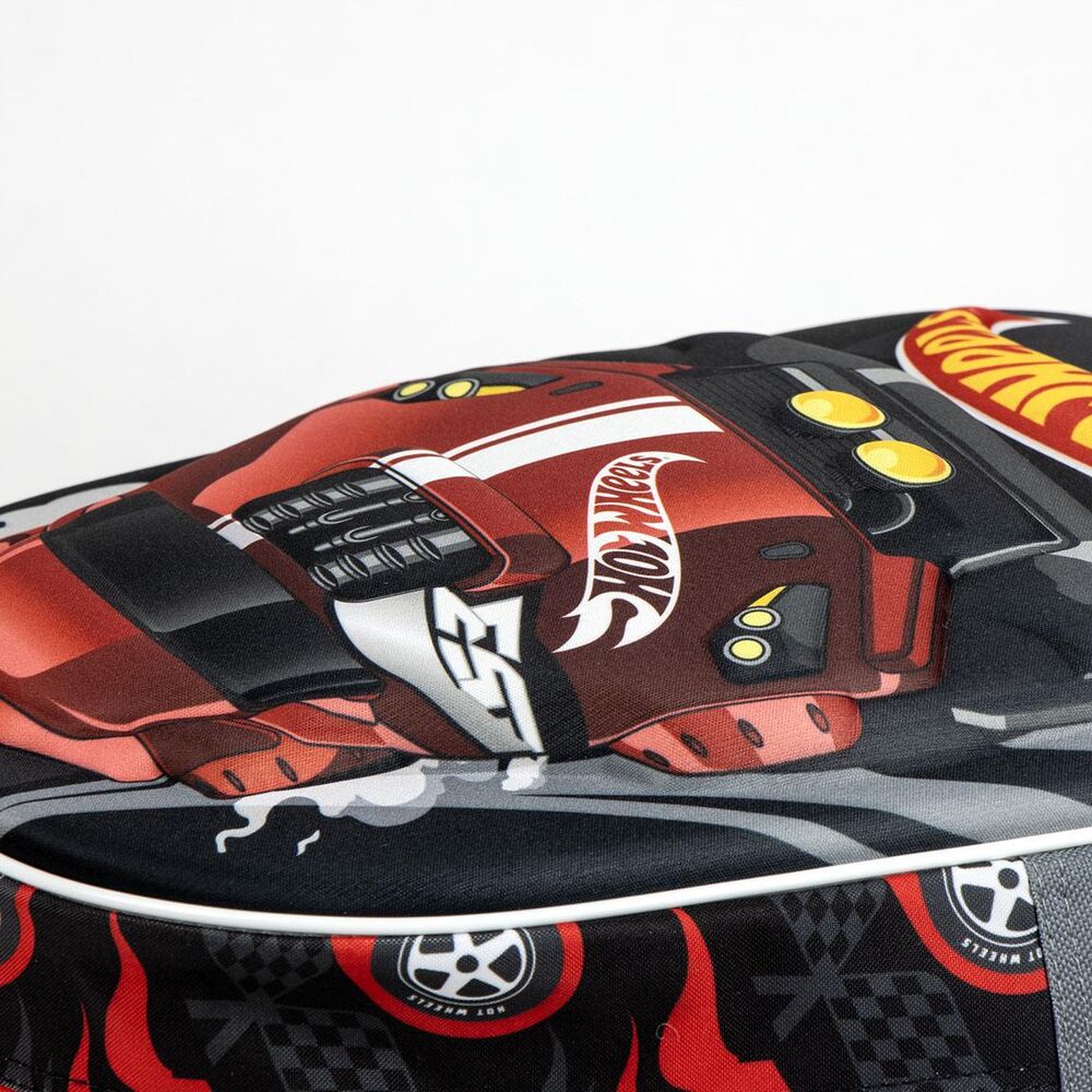 Mochila 3D Hot Wheels roja y negra de 31 cm - 5