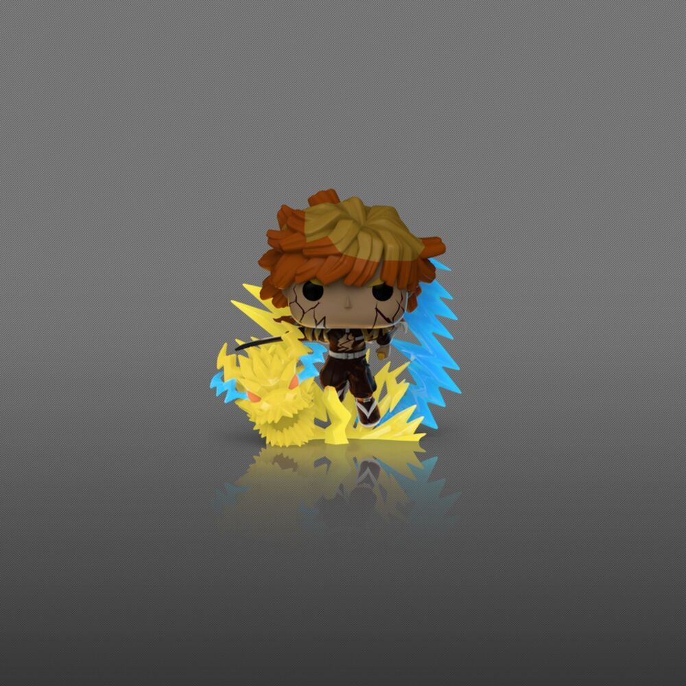 Figura Funko POP Glow de Zenitsu Agatsuma de Demon Slayer en caja - 3