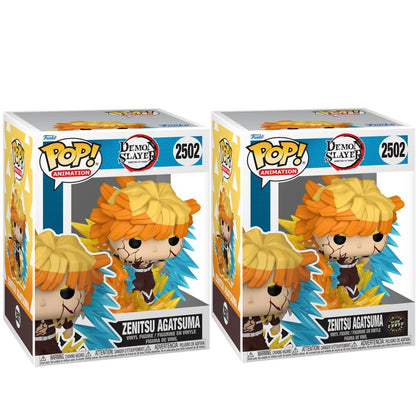 Figura Funko POP Glow de Zenitsu Agatsuma de Demon Slayer en caja