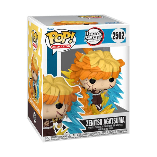 Figura Funko POP! Glow de Zenitsu Agatsuma de Demon Slayer en caja