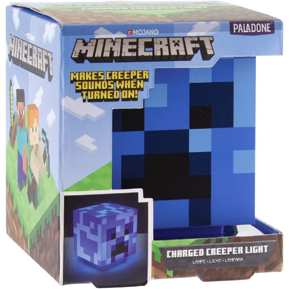 Lámpara 3D Charged Creeper de Minecraft PALADONE