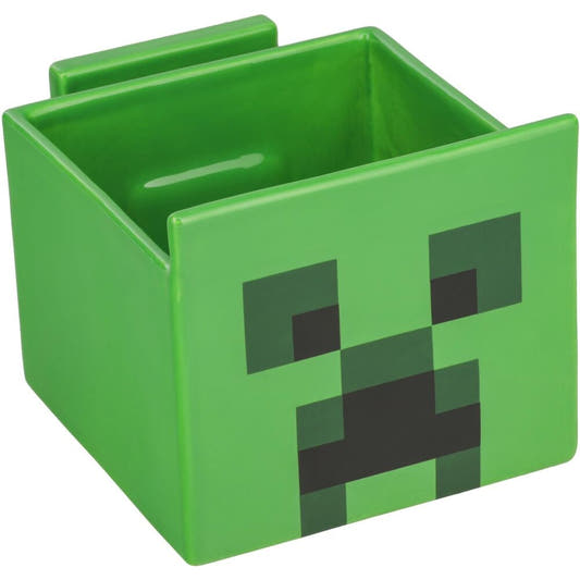 Bol para snacks verde con cara de Creeper de Minecraft - 2