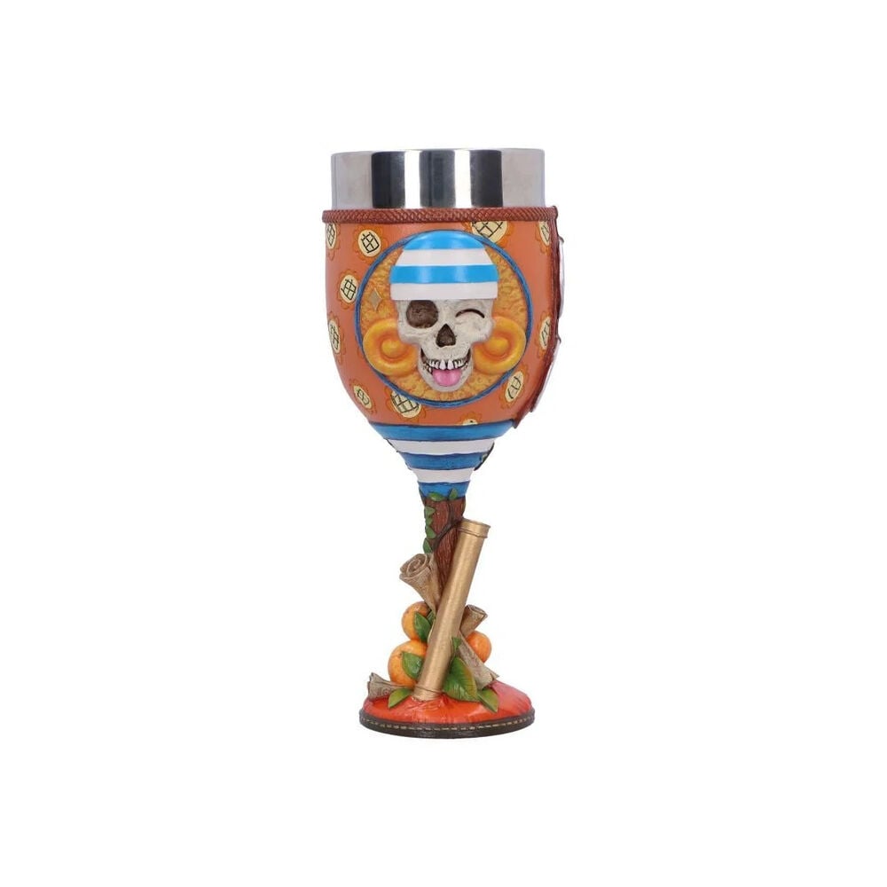 Cáliz decorativo de Nami de One Piece con diseño pirata