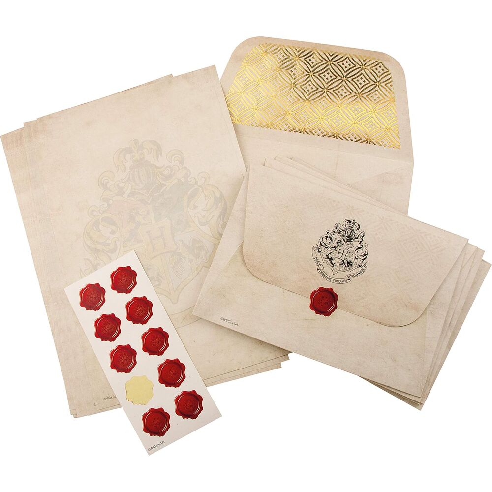 Set de escritura de cartas Hogwarts Harry Potter con sobres y pegatinas - 3