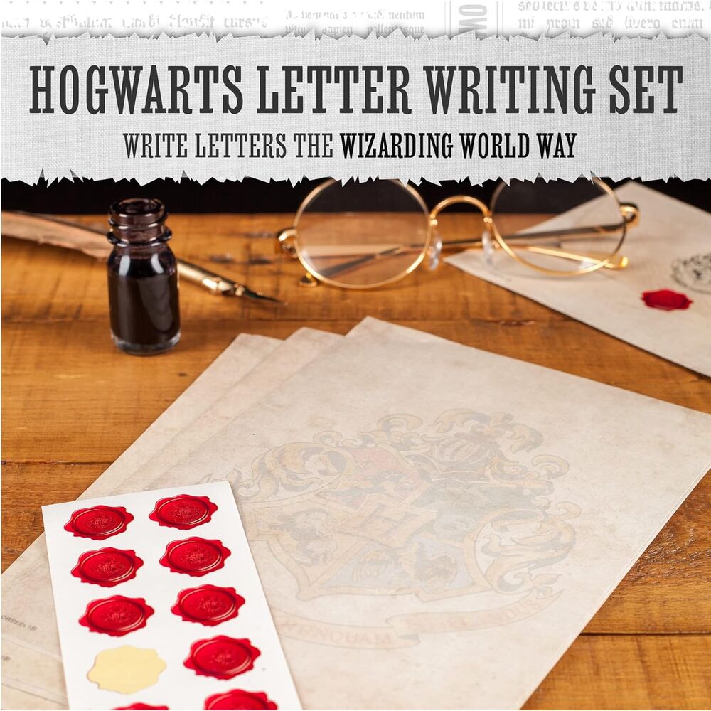 Set de escritura de cartas Hogwarts Harry Potter con sobres y pegatinas - 5