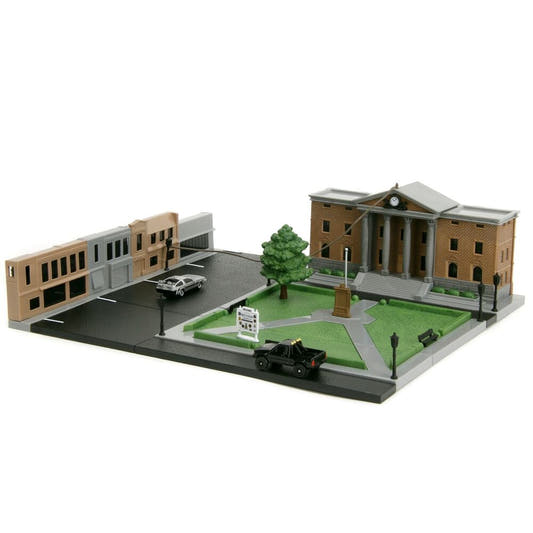 Diorama de la Plaza de la Corte de Hill Valley de Regreso al Futuro