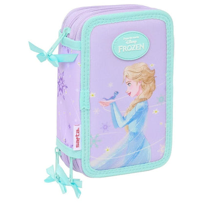 Plumier triple Frozen Disney Spirit de SAFTA con ilustración de Elsa