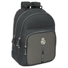 Mochila doble Real Madrid SAFTA negra y gris de 42 cm