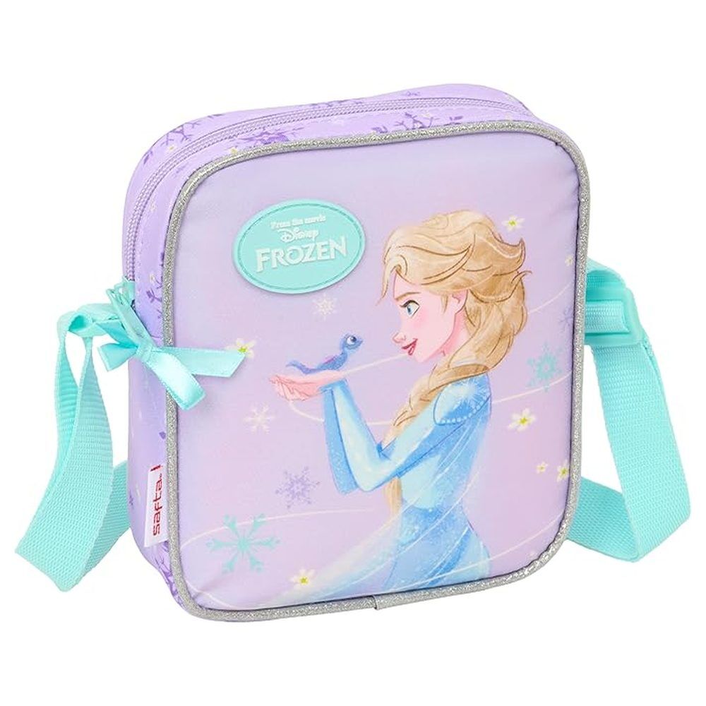 Bolso bandolera lavanda de Frozen con ilustración de Elsa