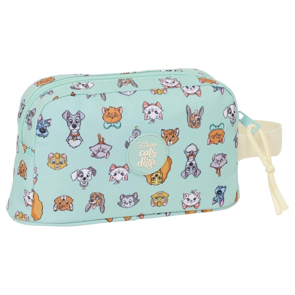 Neceser térmico SAFTA Disney Cats & Dogs verde menta con perros dálmata - 2