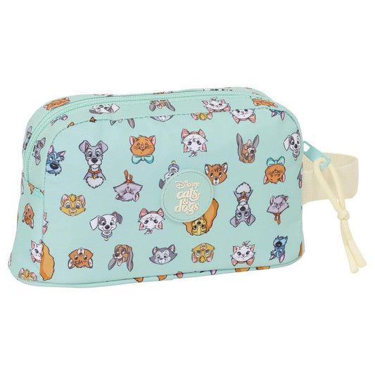 Neceser térmico SAFTA Disney Cats & Dogs verde menta con perros dálmata - 2