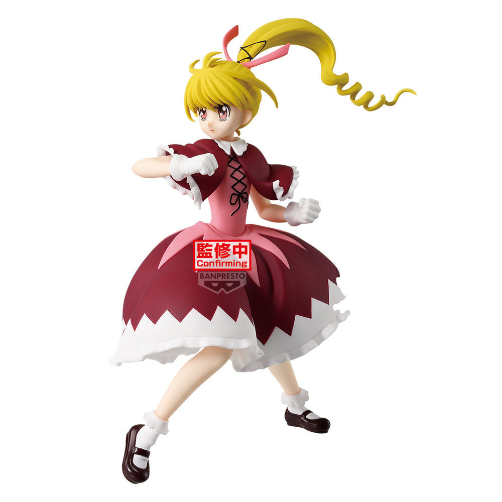 Figura Banpresto de Biscuit de Hunter x Hunter con vestido rosa y burdeos