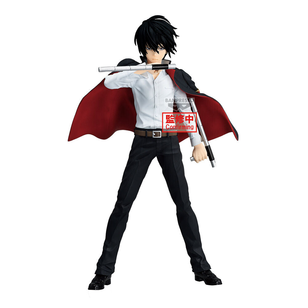 Figura Grandista de Kyoya Hibari de Reborn con capa y vara