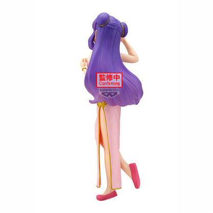 Figura de Shampoo de Ranma 1/2 con vestido rosa y cabello morado - 2