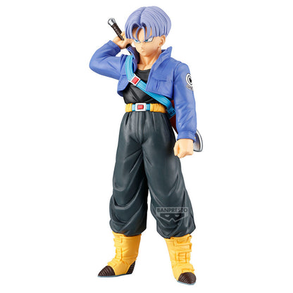 Figura de Trunks de Dragon Ball Z con espada, chaqueta azul y botas amarillas - 2