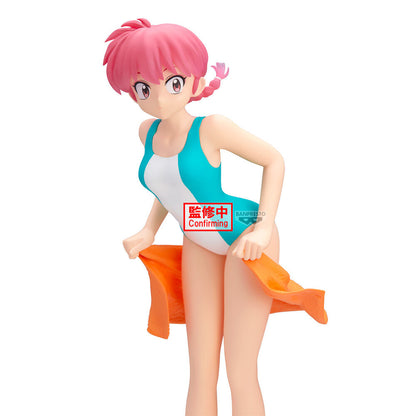 Figura Ranma Glitter Glamorous de 21 cm con bañador turquesa y cabello rosa - 3