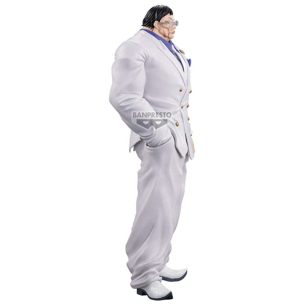 Figura Banpresto de Hanayama Kaoru de Baki con traje blanco - 3
