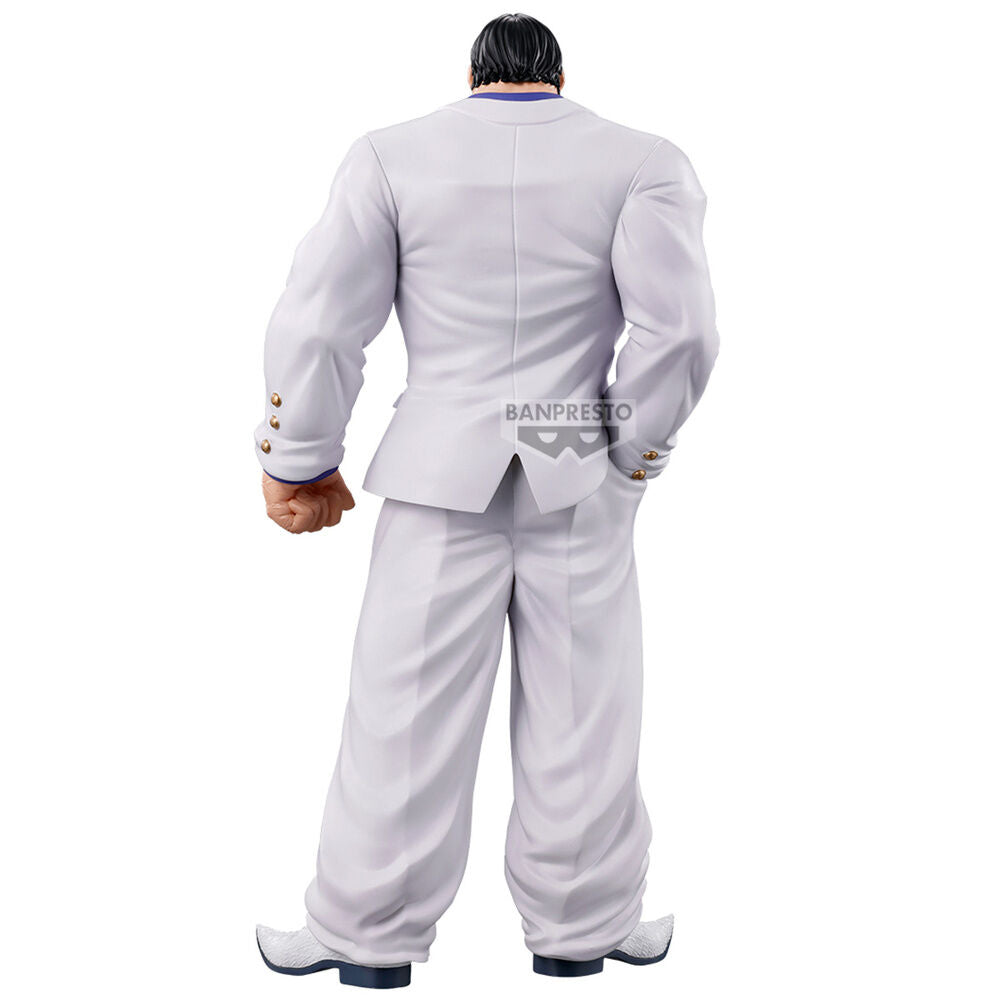 Figura Banpresto de Hanayama Kaoru de Baki con traje blanco - 4