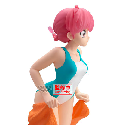 Figura Ranma Glitter Glamorous de 21 cm con bañador turquesa y cabello rosa - 5