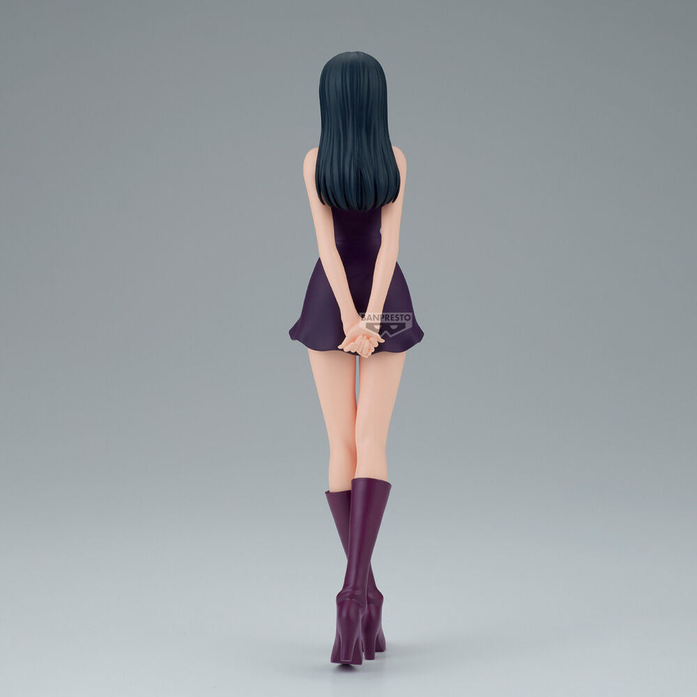 Figura de Nico Robin de One Piece con vestido morado y botas altas - 5