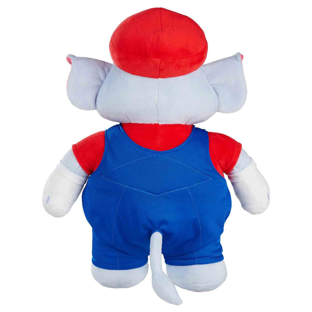 Peluche Elefante Super Mario con gorra roja y peto azul - 3